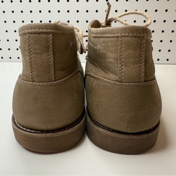 Dexter Comfort Memory Foam Tan Beige Chukka Boots Lace Up Shoes Size 12M Classic - Picture 5 of 14